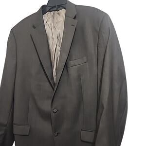 Lauren Ralph Lauren Men 48L Suit Jacket 2 Button Blazer Sport Coat Gray Wool